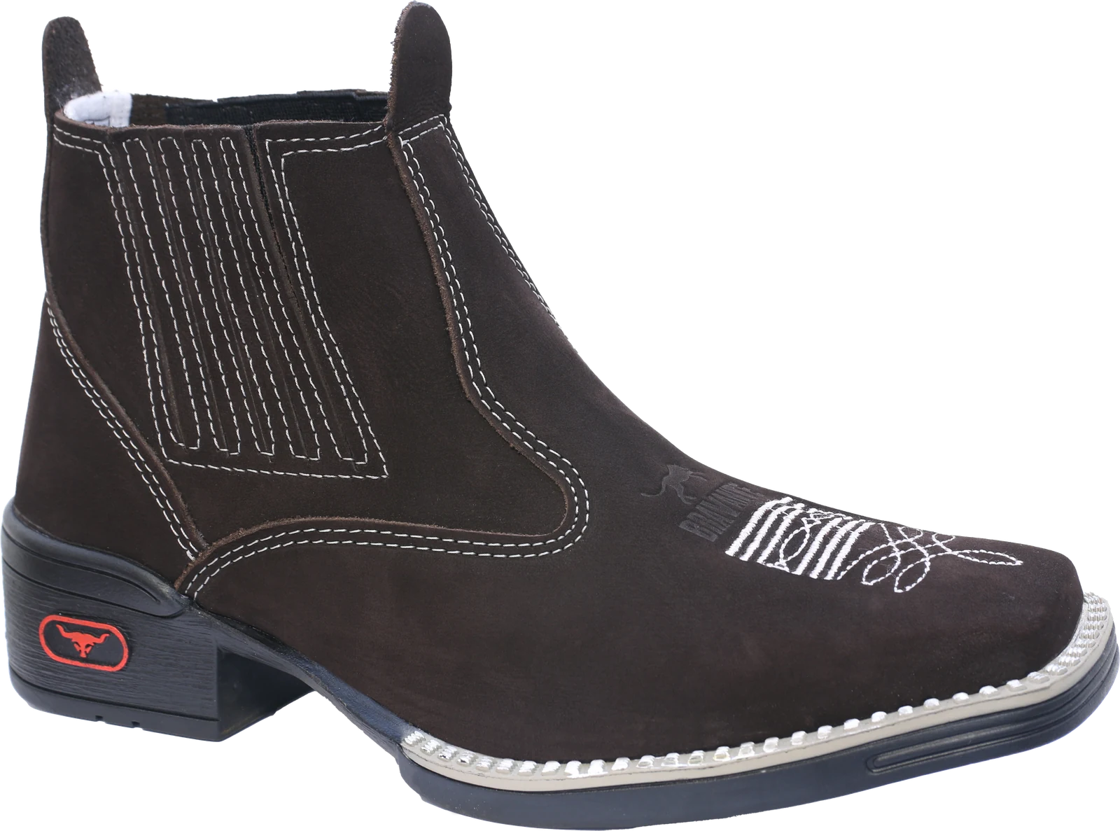 Texana TX11 em couro Nobuck, cor Café